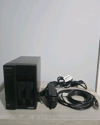 Asustor Lockerstor 2 NAS 2-Bay Ethernet USB Black with Power & Network Cables