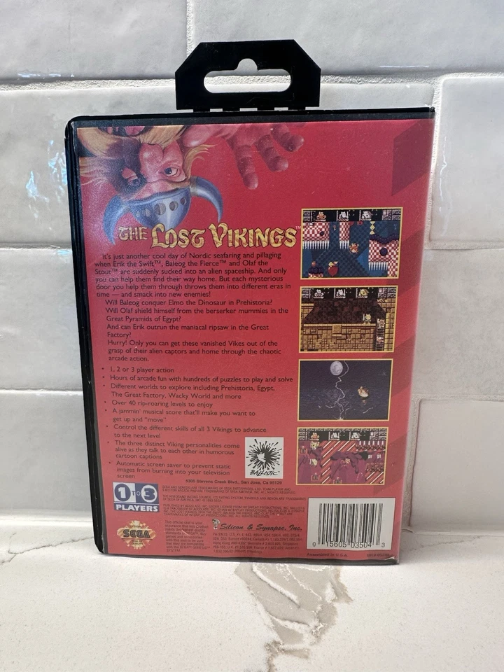 Lost Vikings (Sega Genesis, 1992) - Image 2 of 4