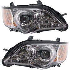 Headlight Assembly Set For 2008-2009 Subaru Outback Left Right Halogen With Bulb