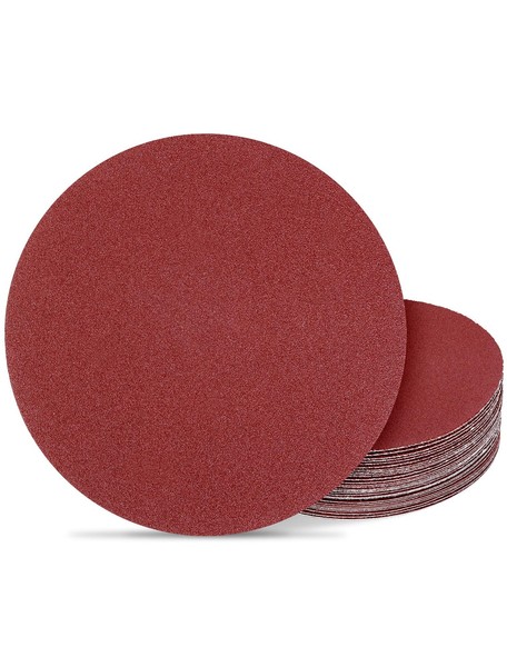 125Mm Schleifpapier 120 KöRnung 30 StüCk Klett Schleifscheiben Ohne Loch-image