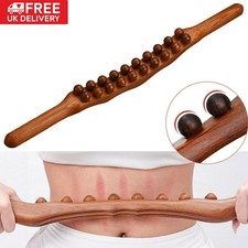 Wooden Guasha Scraping Stick Massage Tool Shoulder Waist Trigger Self Therapy UK