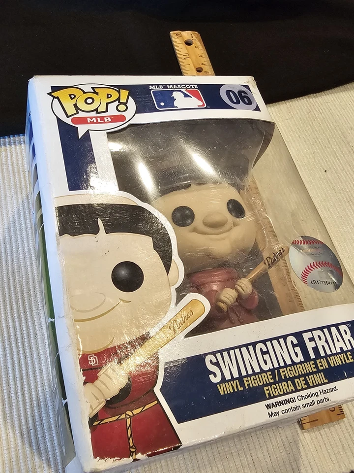 Scarce Vintage 06 San Diego Padres Swinging Friar Baseball In Package L@@K!!! - Image 3 of 4