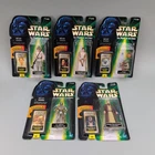 Kenner Star Wars POTF FlashBack Figures Lot 5 Luke Leia Yoda C-3PO Anakin