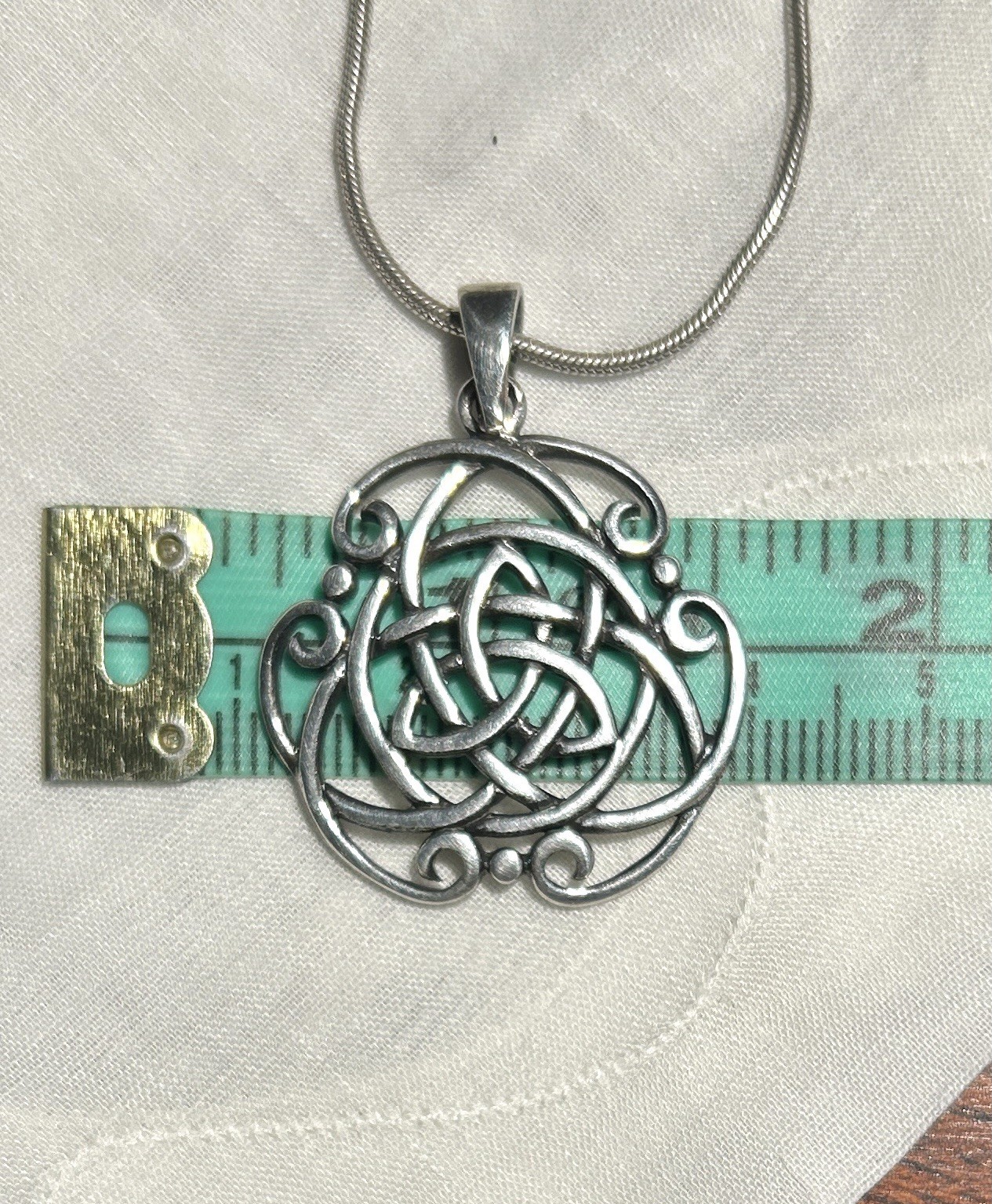 VTG Solid Sterling Silver Celtic Trinity Triquetr… - image 11