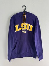 Champion 55 LSU Tigers Hoodie Men s Purple Tiger Eye Louisiana State Medium