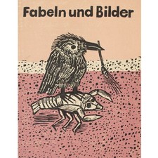 Lothar Sell Fabeln und Tiere 11 Farbholzschnitte je signiert Buch gebunden 1986