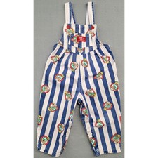 VTG Baby B'Gosh OshKosh Sailor Puppy Print Vestback Overalls Romper 24M