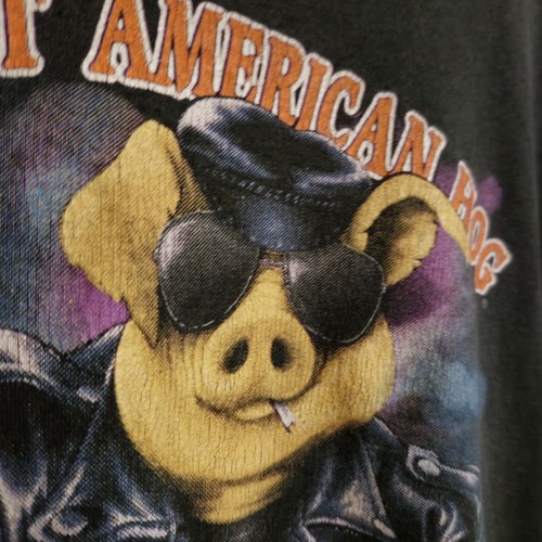 Rare Vintage 1991 Rare Harley Davidson The Great American Hog XL T-Shirt - Picture 5 of 17
