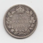 1910 Canada 5 Cents Silver — photo from another recent sale