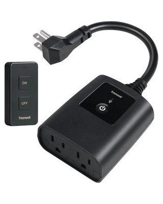 Outdoor Remote Control Outlet Portable Magnetic Switch 200FT Range 15A 1875W
