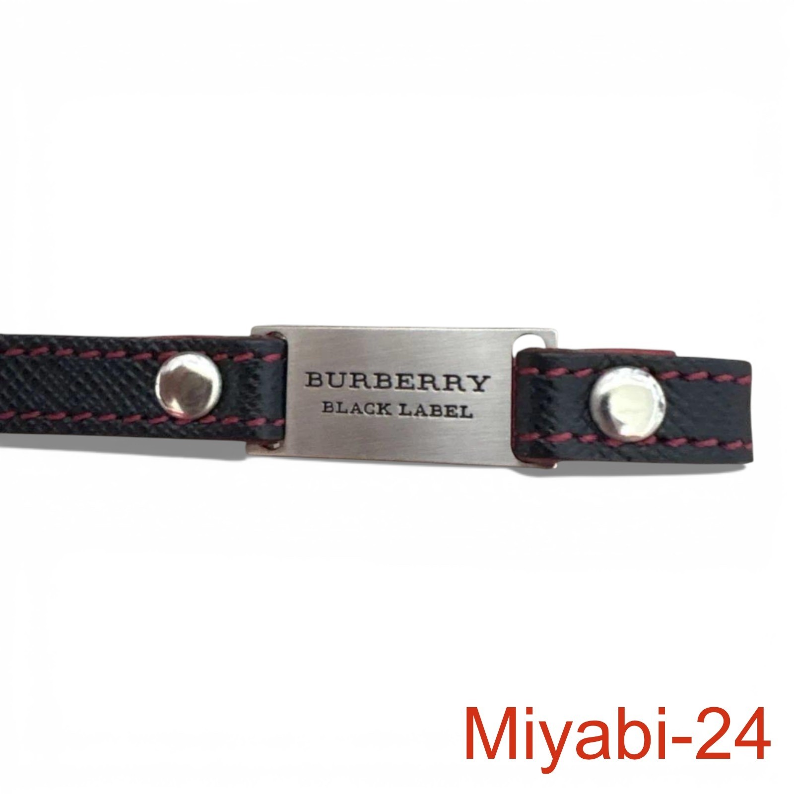 Burberry Navy Leather Keychain Strap Near Mint Boxed Authentic Accessories thumbnail 3