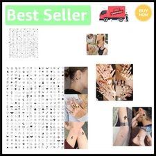 28 Sheets of Waterproof Temporary Tattoos - Custom Cute Designs for Everyone