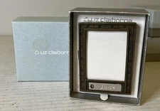 Vintage LIZ CLAIBORNE Gold Tone Picture Frame W/Birthstone For JUNE