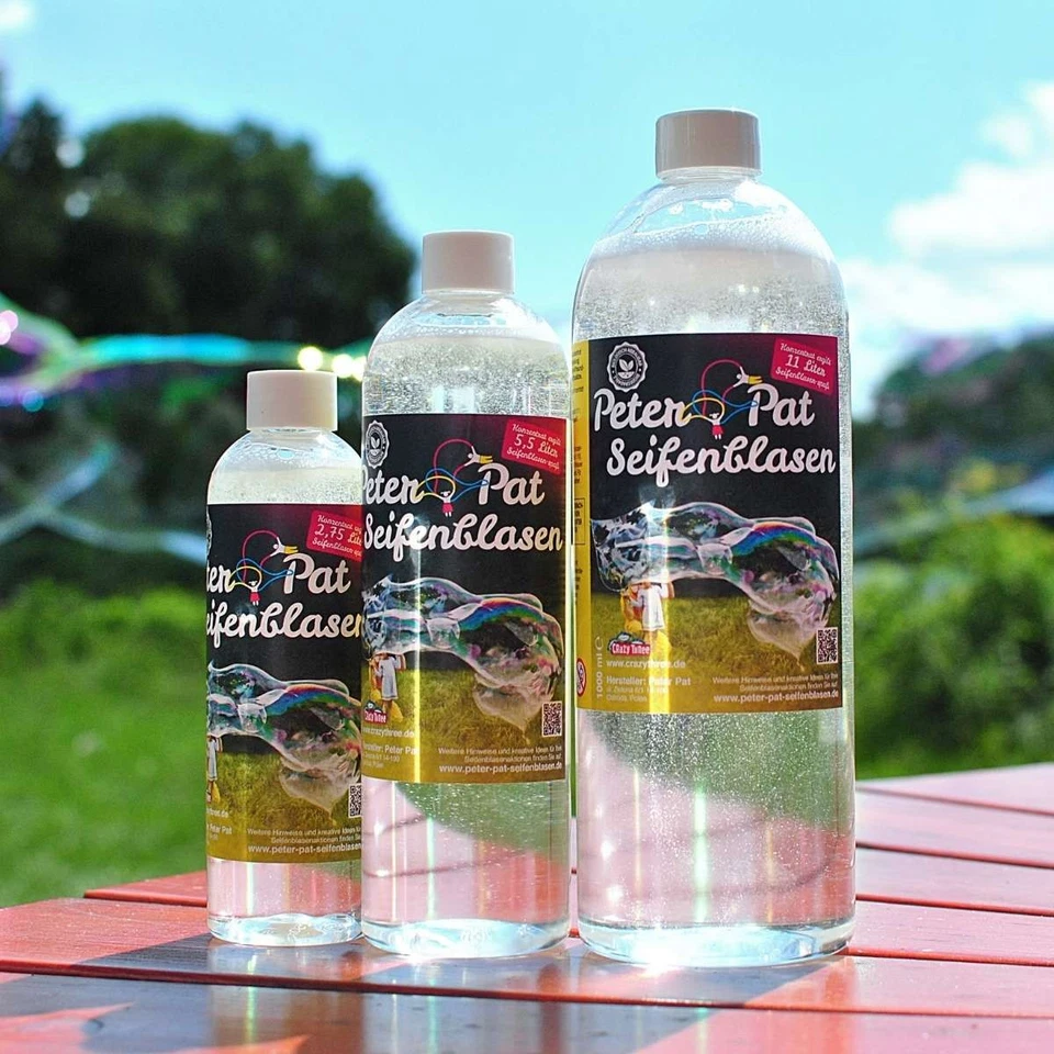 Peter & Pat Seifenblasen Konzentrat Riesenseifenblasen - Hochzeit - Kindergeburt - Bild 3 von 4