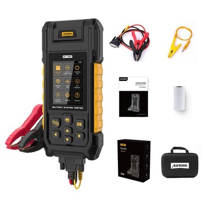 Car Battery Tester Lithium Battery Tester 6V 12V 24V 36V 48V 60V 72V W/ Printer