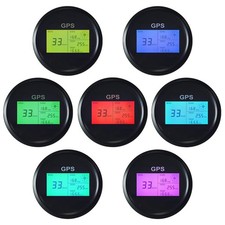 ELING Universal 85mm Digital LED GPS Speedometer Odometer Adjustable Overspee...