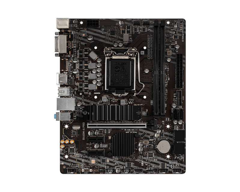 MSI B460M-A PRO/B460M BOMBER B460 motherboard LGA 1200 micro ATX HDMI dvi ddr4