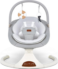 Baby Swings for Infants to Toddler, Electric Baby Swing with Remote, 5 Speeds, B