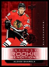 2019-20 Upper Deck Trilogy Rookie Renditions Red Aleksi Saarela RC /799 #RR-7