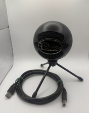 Blue Snowball iCE Wired Plug 'n Play USB BLACK Microphone With Stand Tested