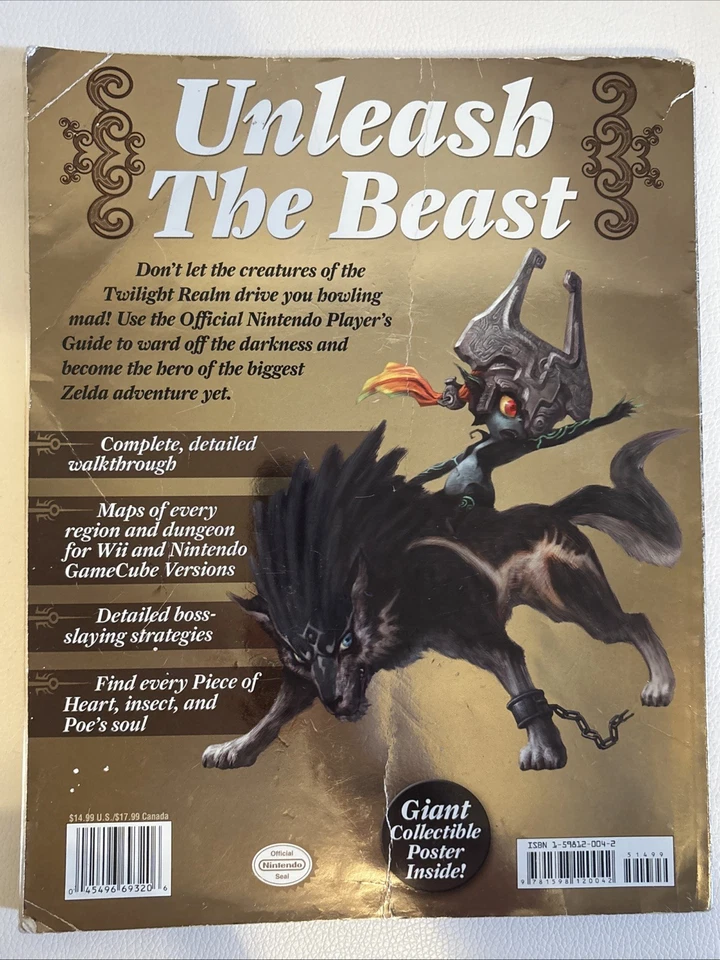 The Legend of Zelda Twilight Princess Official Nintendo Power Game Guide Wii - Image 2 of 4