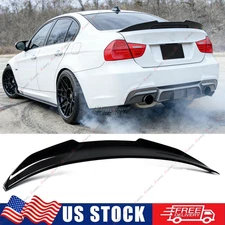 For BMW E90 3 Series M3 Sedan 2006-2011 Glossy Blk PSM Style Trunk Spoiler Wing