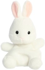 Aurora Palm Pals 5" Cottontail Bunny Plush, White