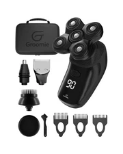 GROOMIE BaldiePro On The Go Travel Kit - Electric Head Shaver for B... Fast Ship