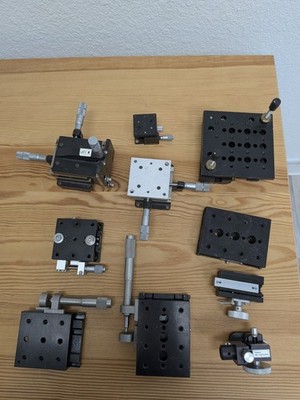 10 optics motion stages inc Newport M-37, Newport M-433, OptoSigma, Melles Griot