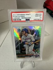 Pete Alonso 2017 Bowman Draft Chrome Refractor PSA 10