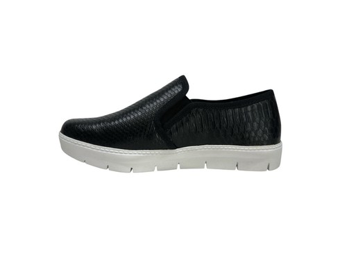 Nurse Mates Women's Shoes Black Animal Print Leather Adela Loafers Size 7M - Picture 6 of 9