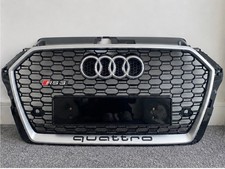 Audi A3 S3 8V 2016-2019 | Satin Chrome Facelift Honeycomb Grille | Silver RS3