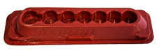Snap On Tools Pakty217 7 Slot Magnetic Socket Tray Organizer Red