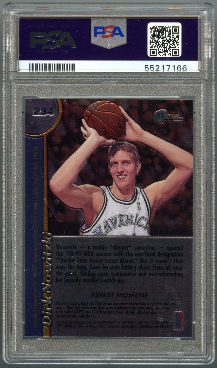 1998 Finest Non-Protected #234 Dirk Nowitzki rookie PSA 9 | eBay