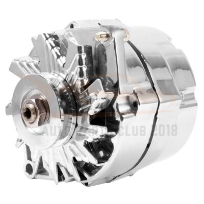 110A Chrome 1-Wire Self-Exciting Alternator for GM 305/350 SBC BBC