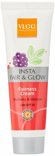 VLCC INSTA FAIR & GLOW Fairness Cream | Mulberry & Licorice With SPF 15 | 25 gm - Picture 3 of 3