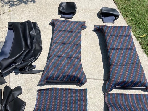 BMW E30 325i 325i M3 M TECH UPHOLSTERY SPORT SEAT KIT GERMAN VINYL BEAUTIFUL NEW - Picture 6 of 14