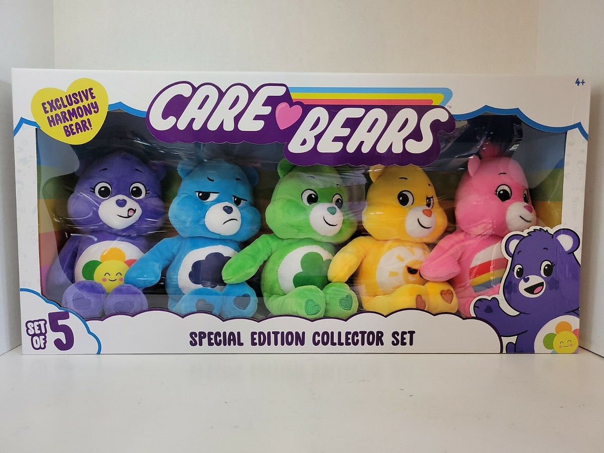 Care Bears Special Collector Set of 5 Plush w/Exclusive Harmony