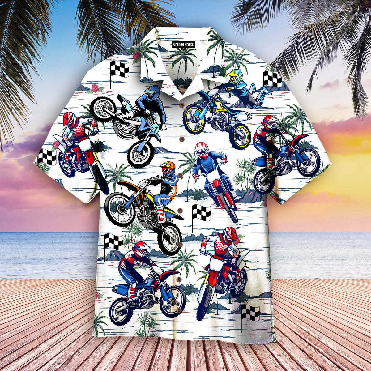 Motocross Racing Dirt Bike 3D HAWAII SHIRT
