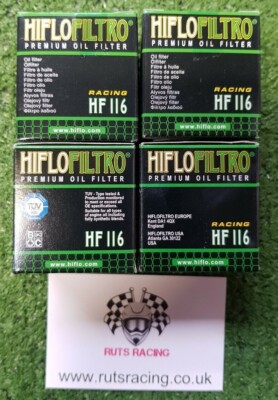 4 PACK OF HIFLO FILTRO OIL FILTERS HF116 CRF450RX 2017-2025