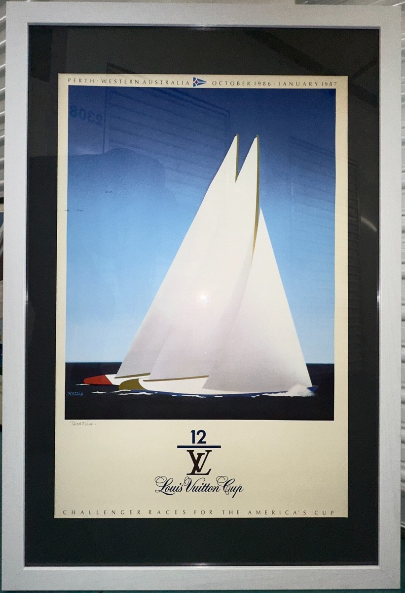 VINTAGE ADVERTISING POSTER BY RAZZIA 1986 - LOUIS VUITTON