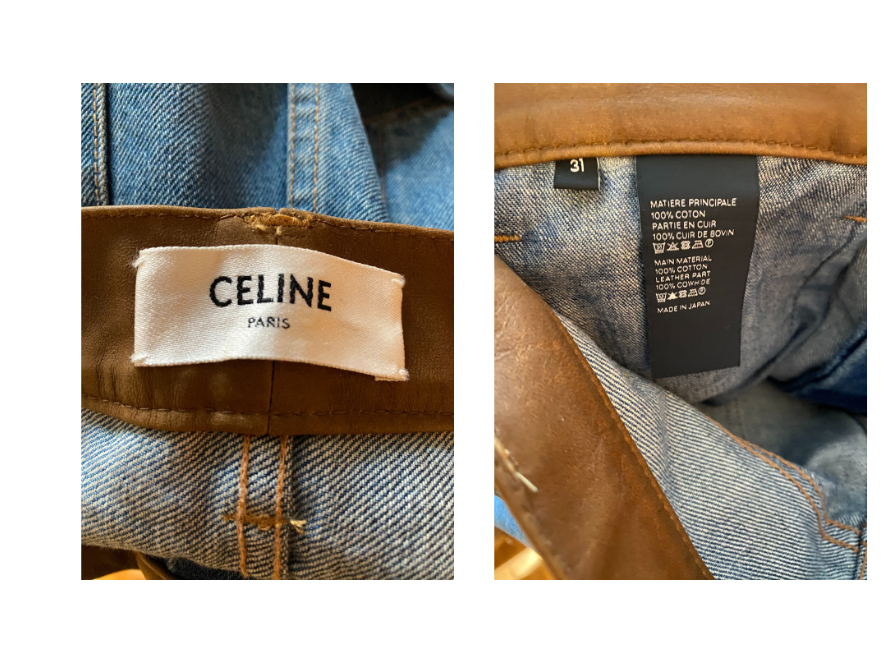 【関税&送料込】Celine Jeans Ampio In Cotone Celine Jeans, Size 29 US
