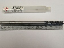 3/8" Cleveland 4 Flute Carbide End Mill, Made in USA, TiAlN Coated