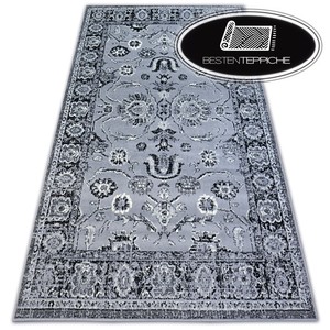 4 Tailles Moderne Bon Marche Tapis Bcf Gris Rosette Base