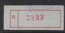 PNG Registration Label Einschreiben Boroko Burt type PNG2 (1980s)