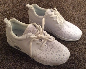 white mesh trainers womens