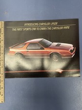 Rare Vintage 1984 Chrysler Laser Fold Out Poster Dealership Brochure