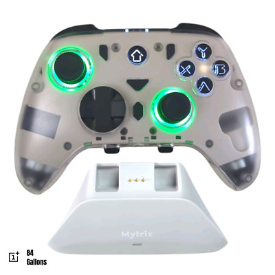 MYTRIX Pro PC Controller with Charing Dock, Wireless Bluetooth 2.4G (Gray)