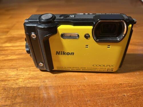 Nikon Digital Camera COOLPIX W300 Yellow Waterproof 30m Shock Resistant 2.4m - Picture 1 of 1