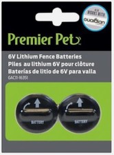 Premier Pet 6V Lithium Fence Batteries, Qty 2, Works with Guardian PetSafe